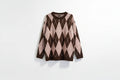Maglione rombi pink