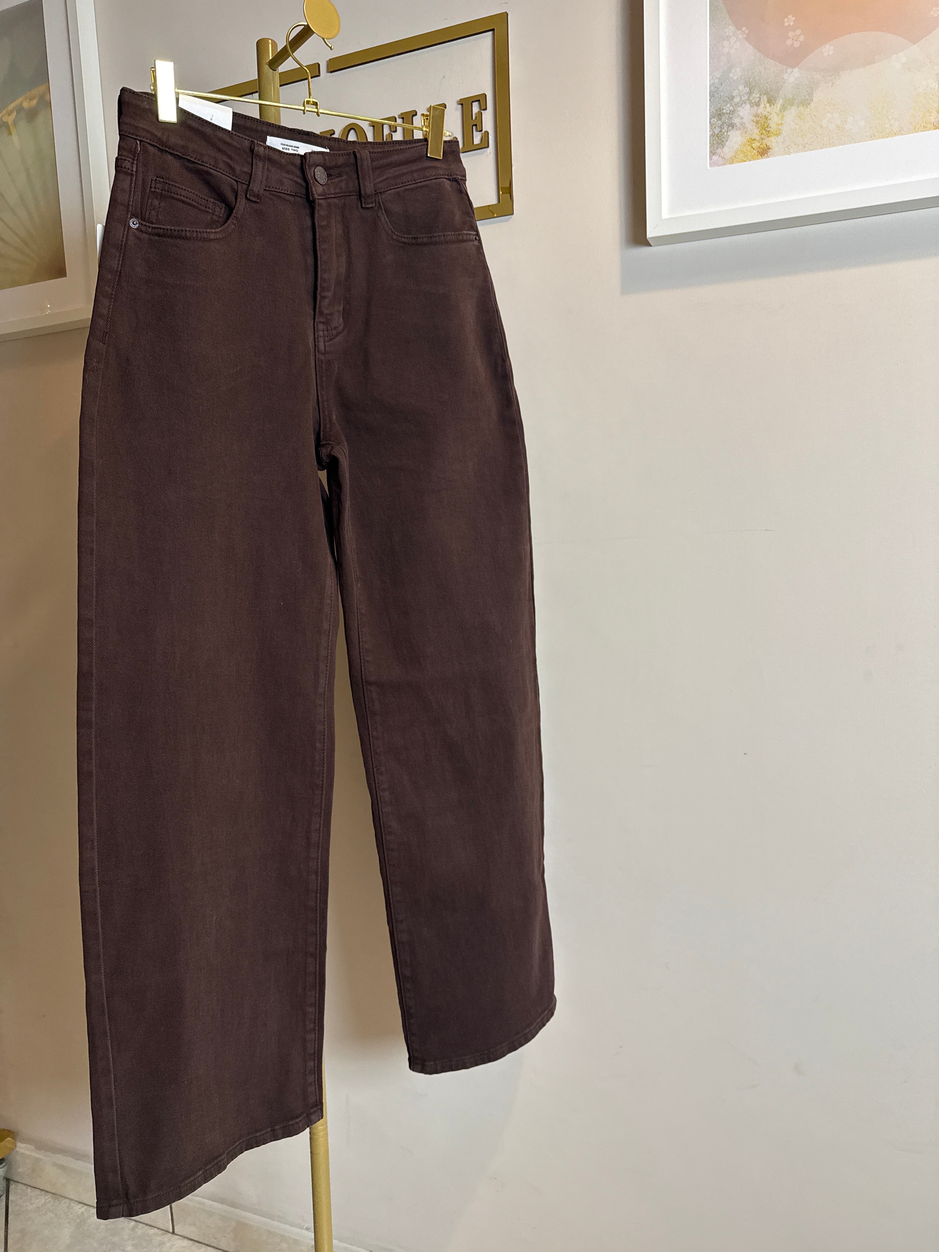 Jeans balloon marrone