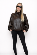 Chiodo oversize collo alto