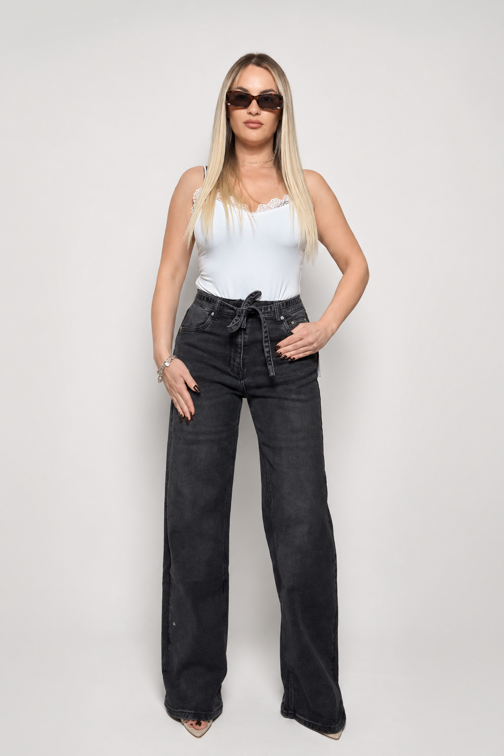 Jeans cinturino