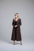 Cappotto lungo coffee