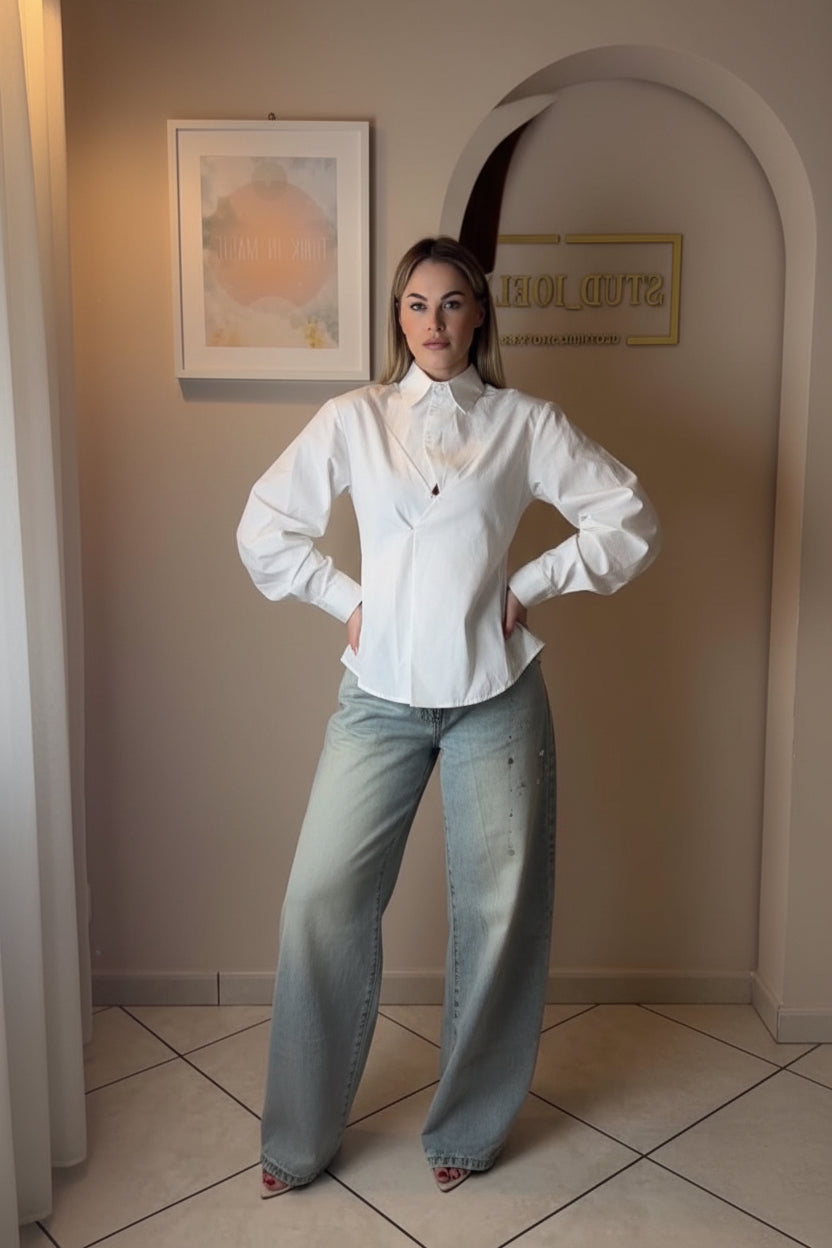 Jeans balloon denim chiaro