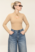 Body Audrey con scollo a goccia
