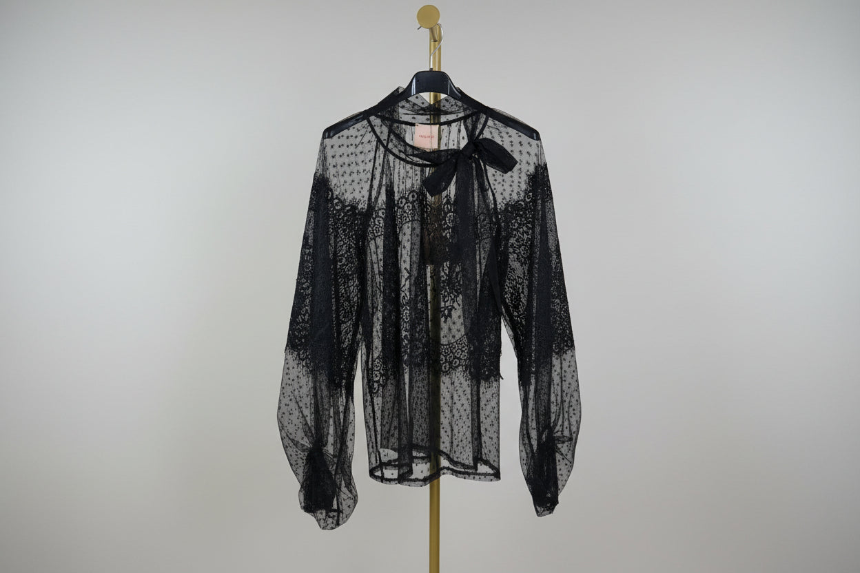 Camicia pizzo e tulle