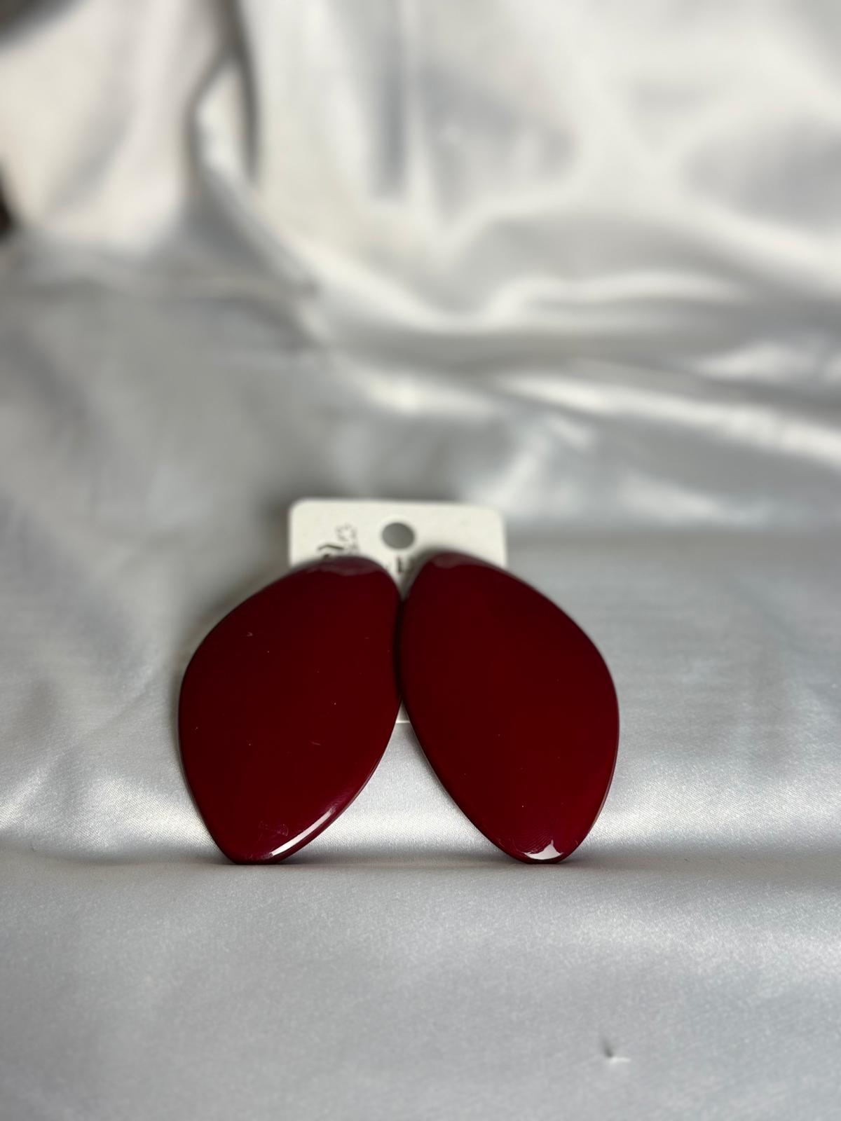 Orecchini lobo bordeaux